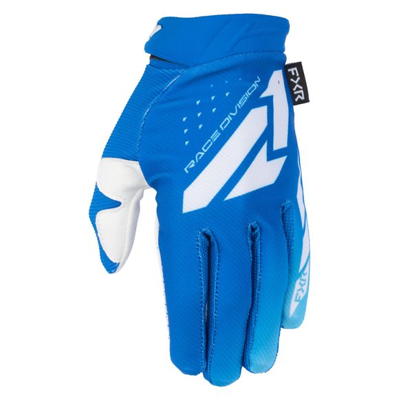 FXR Reflex Kids cross Gloves - White / BlueRef: FXR1613