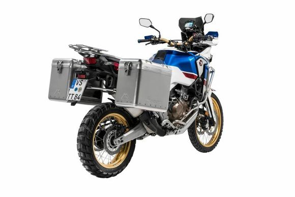 Touratech ZEGA Mundo 38/45 suitcase - Gray support included - AluminumRef: Trt01755A / 01-402-7135-0