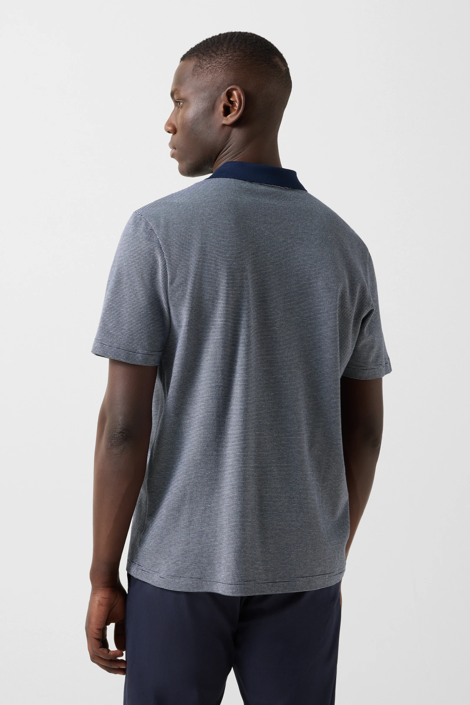 Wynn polo shirt in Navy blue/white