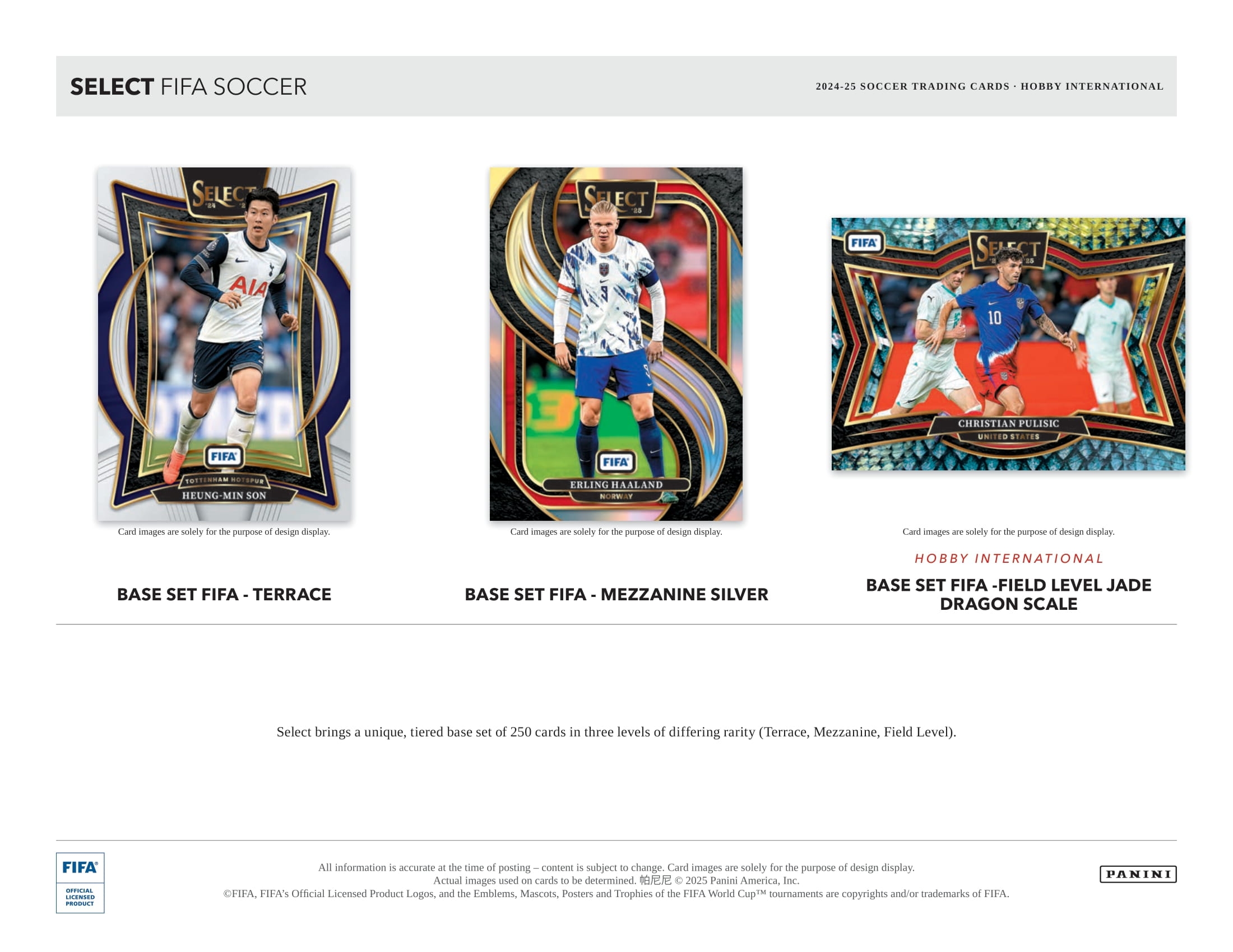 2024/25 Panini Select FIFA Fußball International Hobby Box