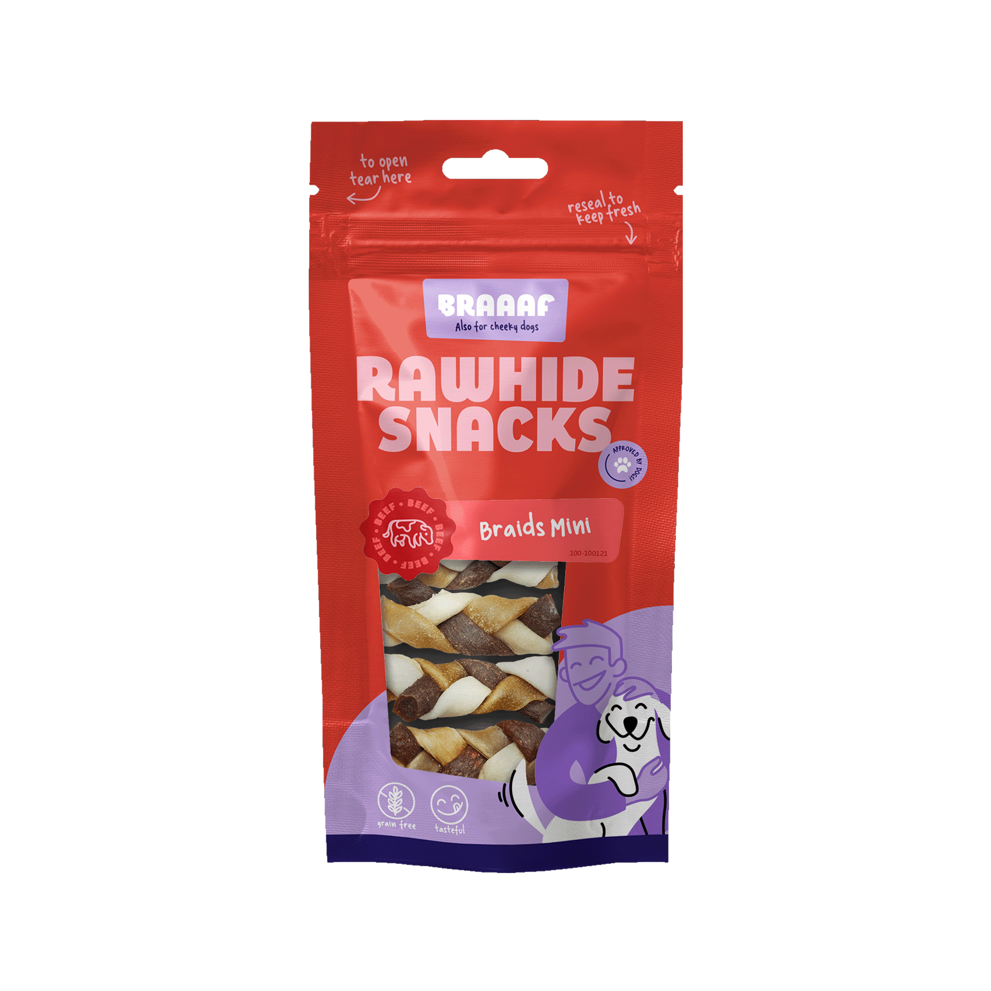 Braaaf Twister Braid - Small - 3 x 12.5cm