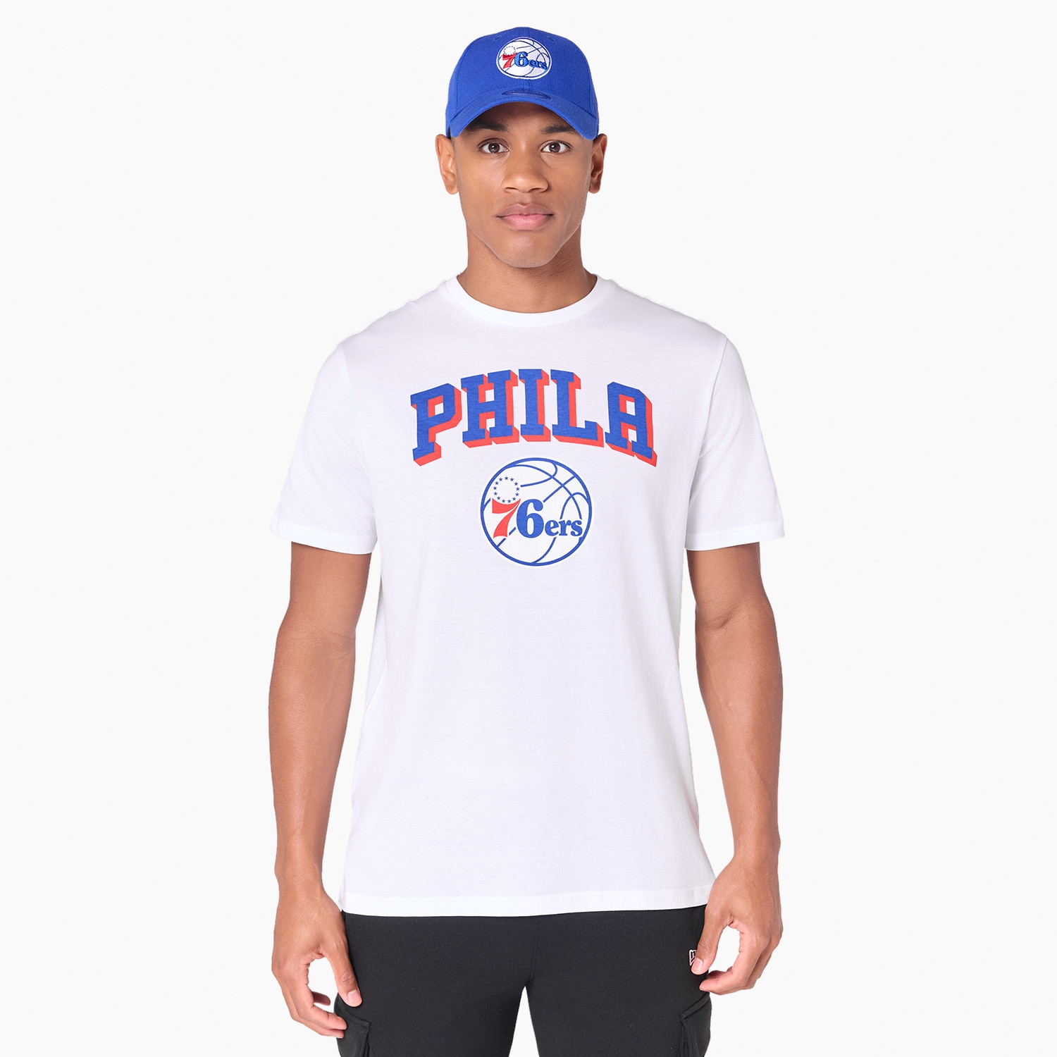Philadelphia 76ers Team Logo New Era NBA T-Shirt White