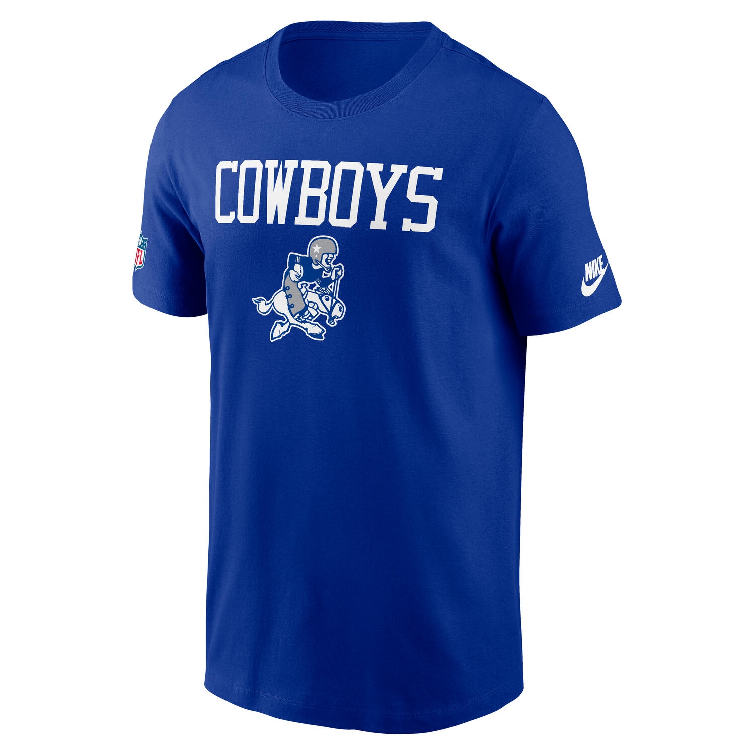 Dallas Cowboys 2025 NFL Sideline Throwback Dri-Fit Performance T-Shirt Blue