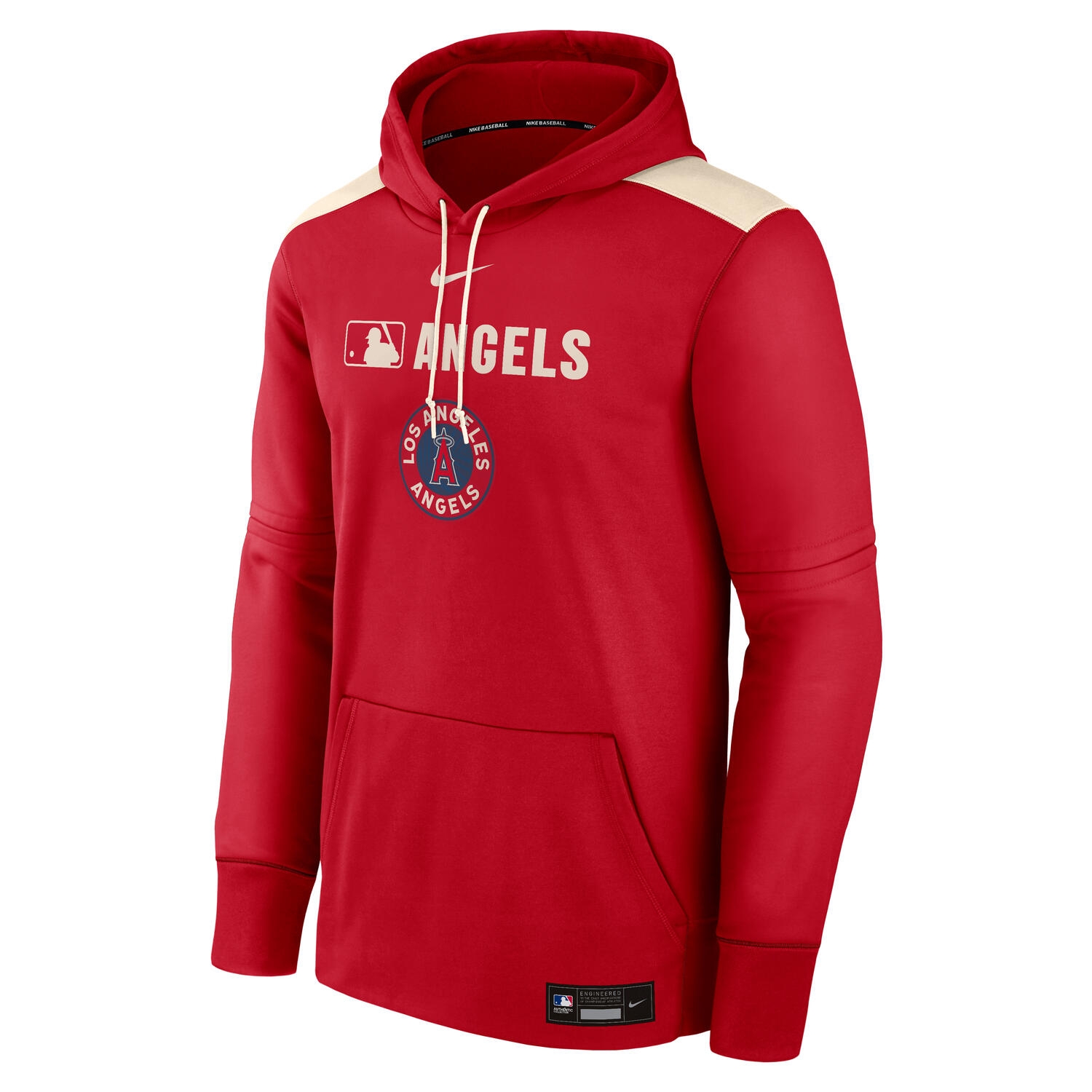 Los Angeles Angels 2025 City Connect MLB Authentic Therma Hoodie Red