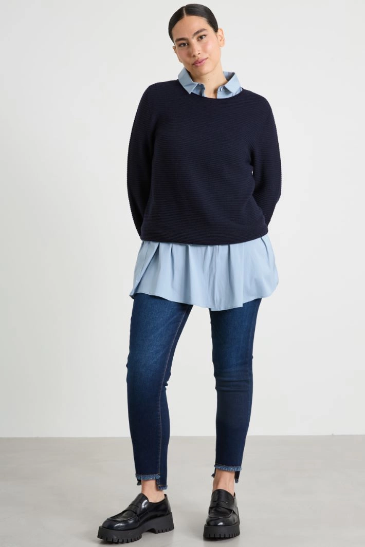 Wool sweater - NIGHT BLUE