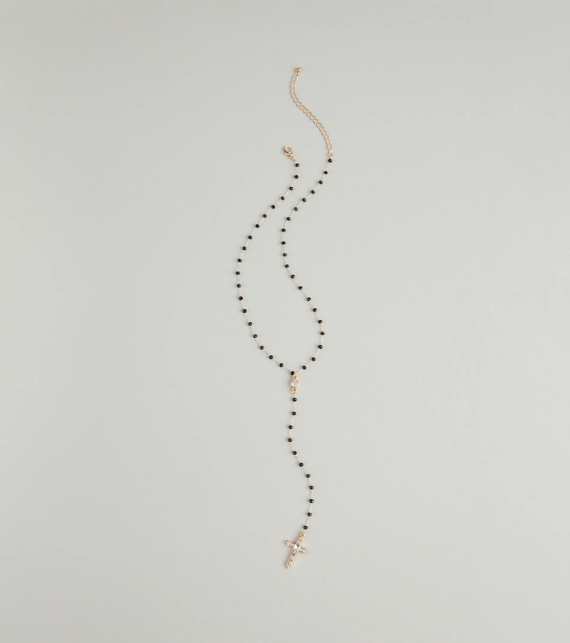 Beaded Faith Cross Necklace