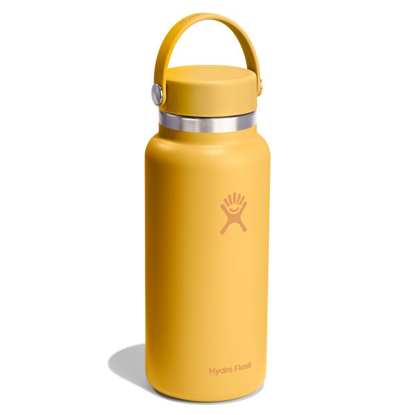 Hydro Flask 32oz Wide Mouth Insulated Bottle + Flex Cap - 946ml - Sunbeam
