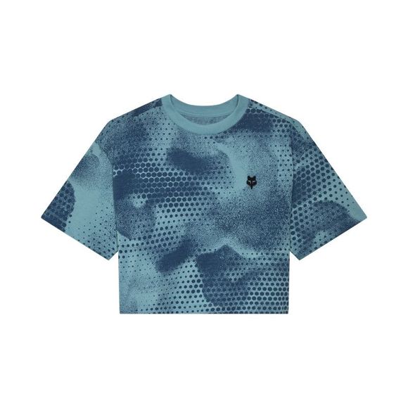 T -shirt Short sleeves Fox Aop Oversized Crop Tech - Woman - BlueRef: FX5389