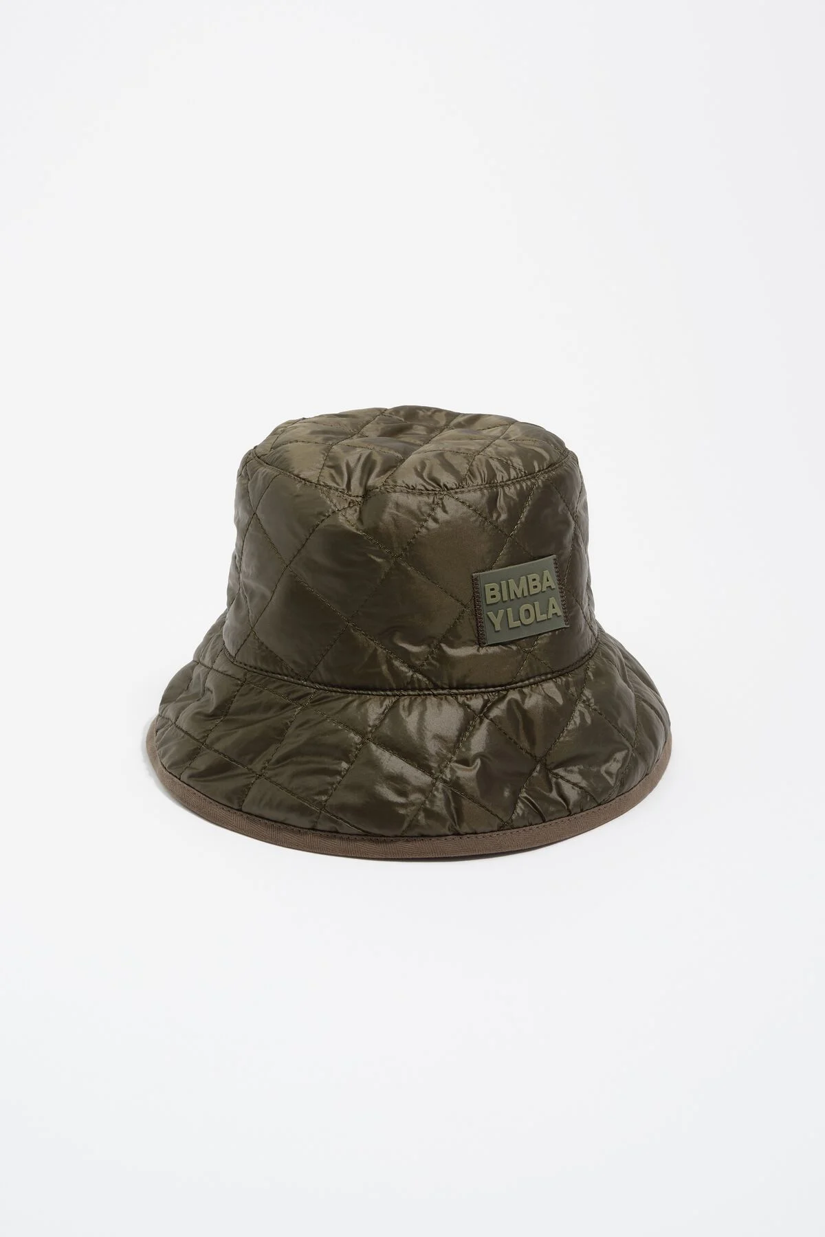 Khaki nylon bucket hat