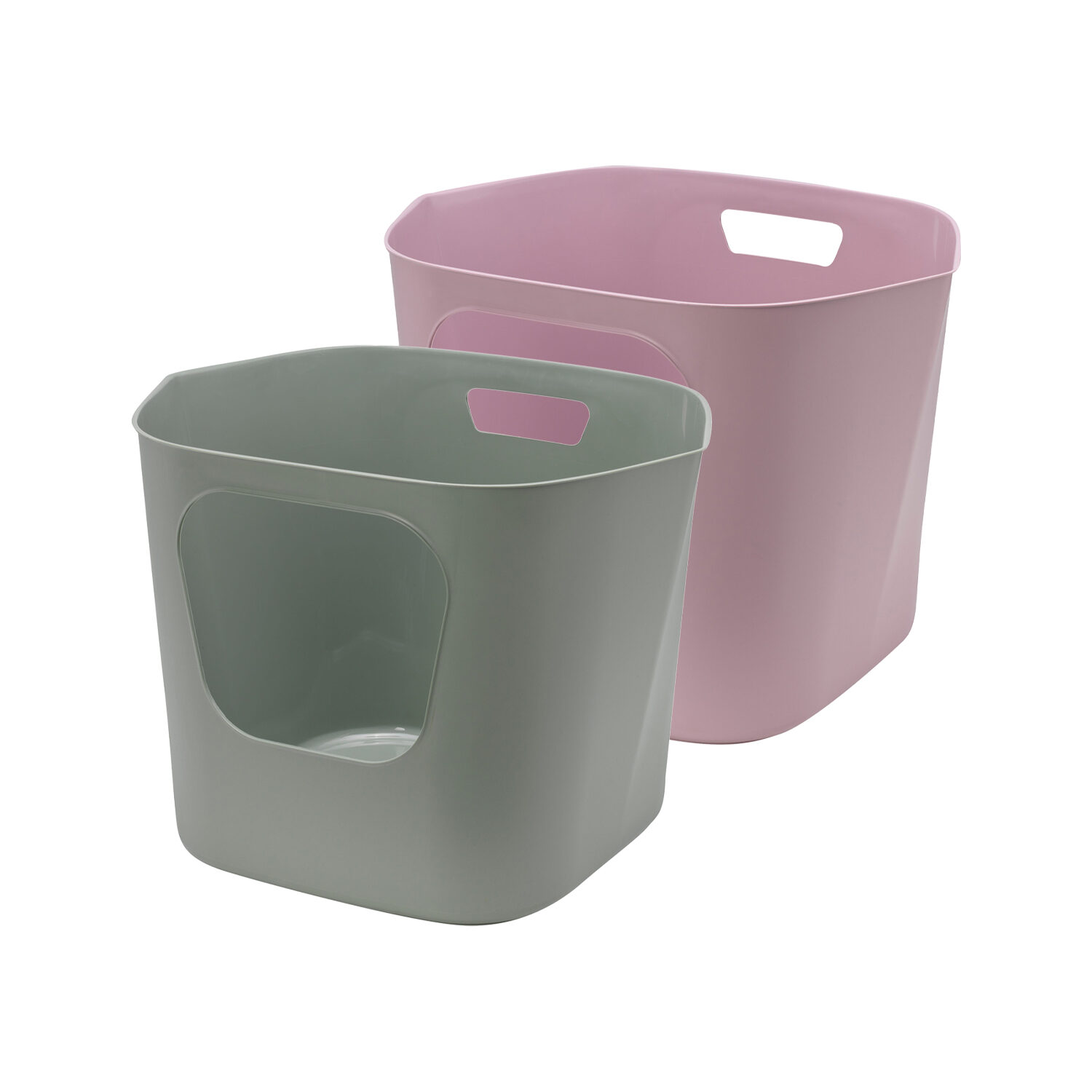 Moderna Lotus Cat Litter Box - Olive Green