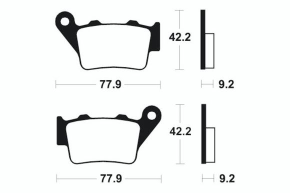 Tecnium MX/Quad sintered metal brake pads - MO175Ref: TE00884A / 1022851