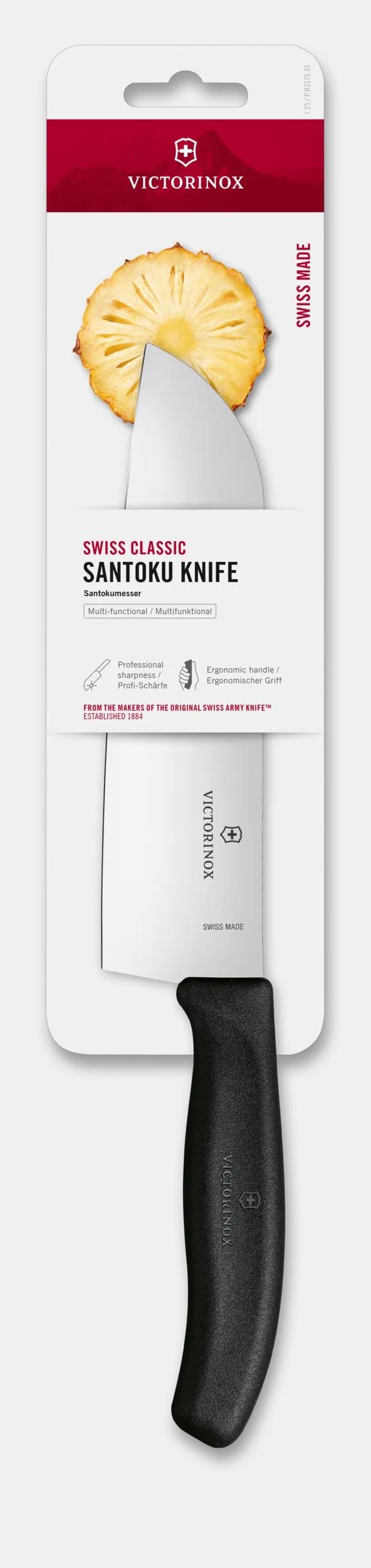 Swiss Classic Santoku Knife, 17 cm