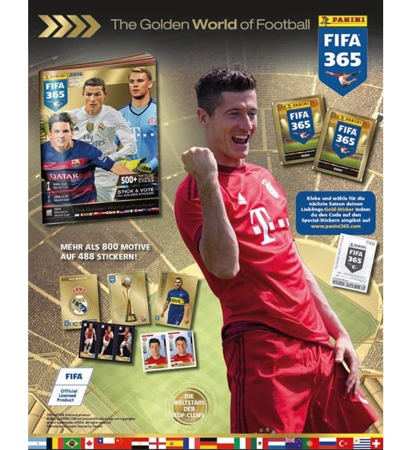 Panini FIFA 365 2016 Sticker - 10 Packets
