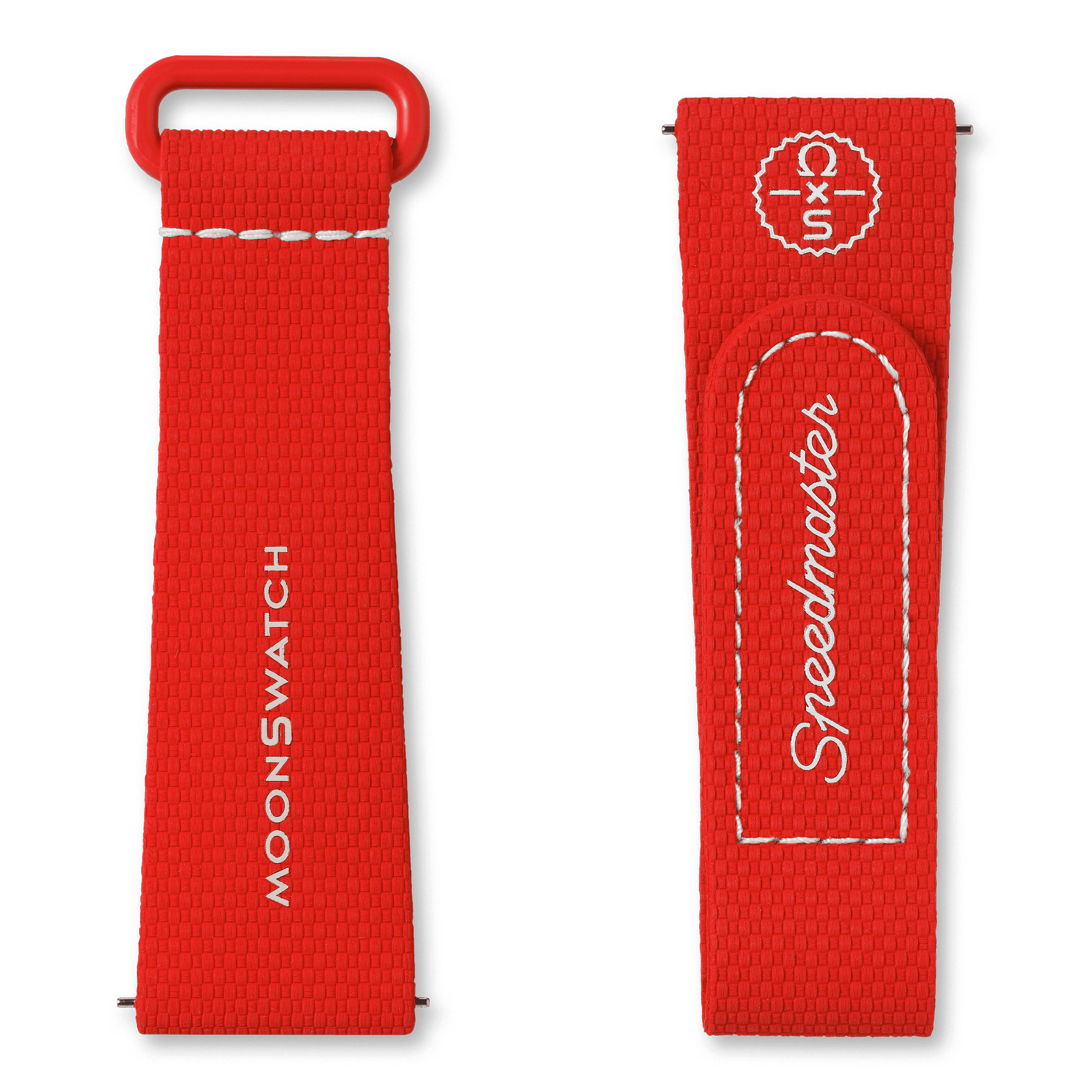 MOONSWATCH RED/WHITE RUBBER