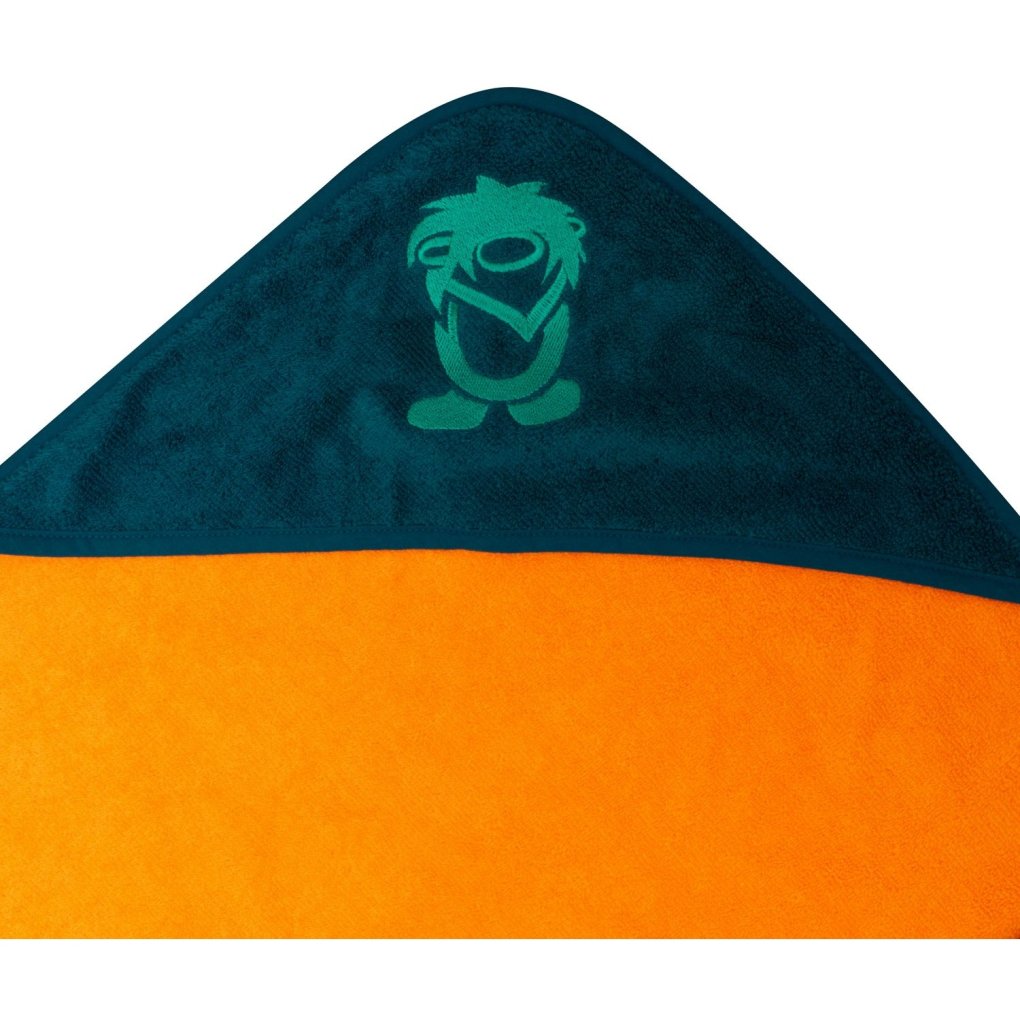 Trollkids Sandefjord Beach Towel Kids - Sahara Sunset/ Lagoon Green
