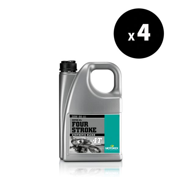 Huile moteur Motorex Four Stroke - 20W50 4L x4 UniverselRef : MX00153A / 3042873