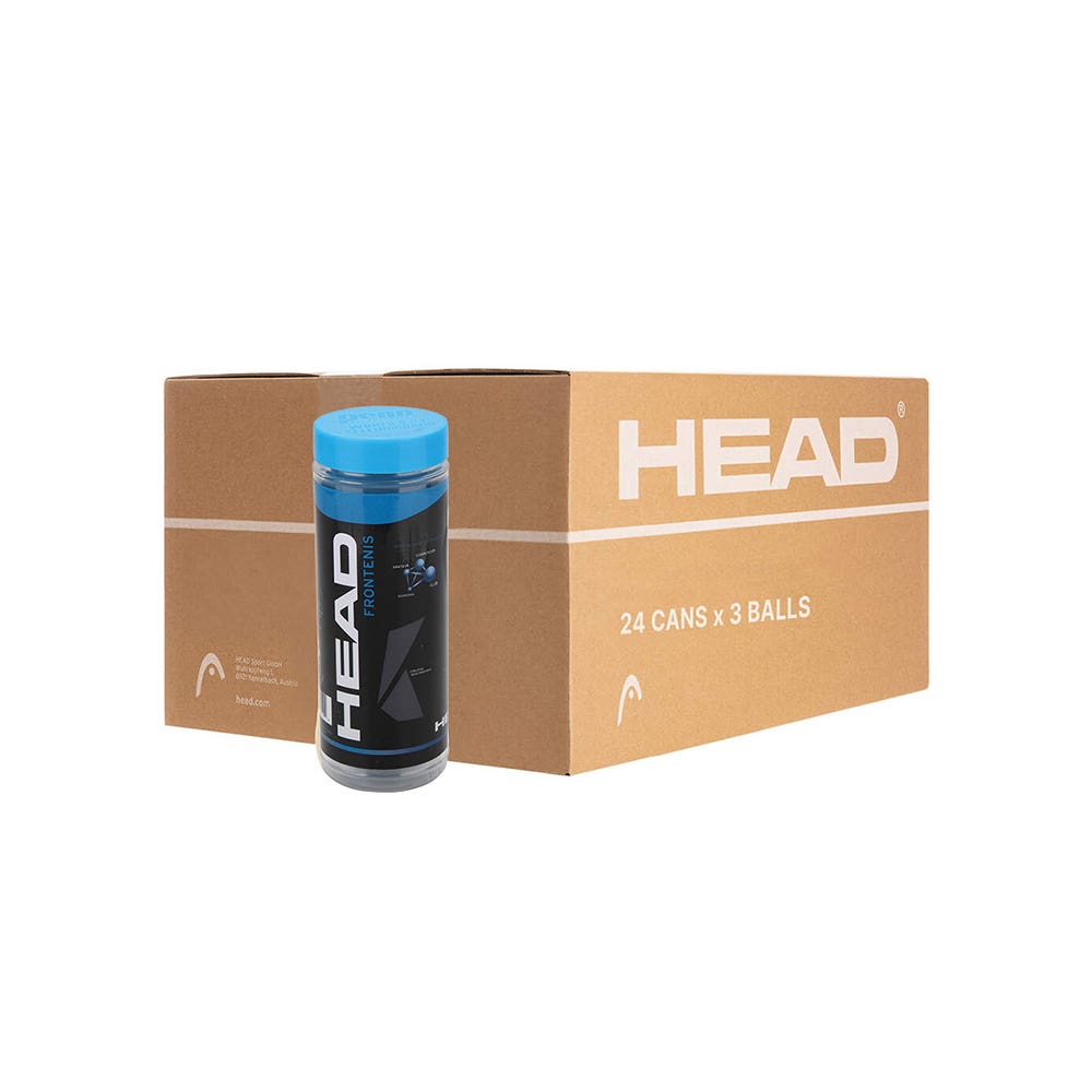 BOX 24 CANS 3 BALLS HEAD FRONTENIS BLUE