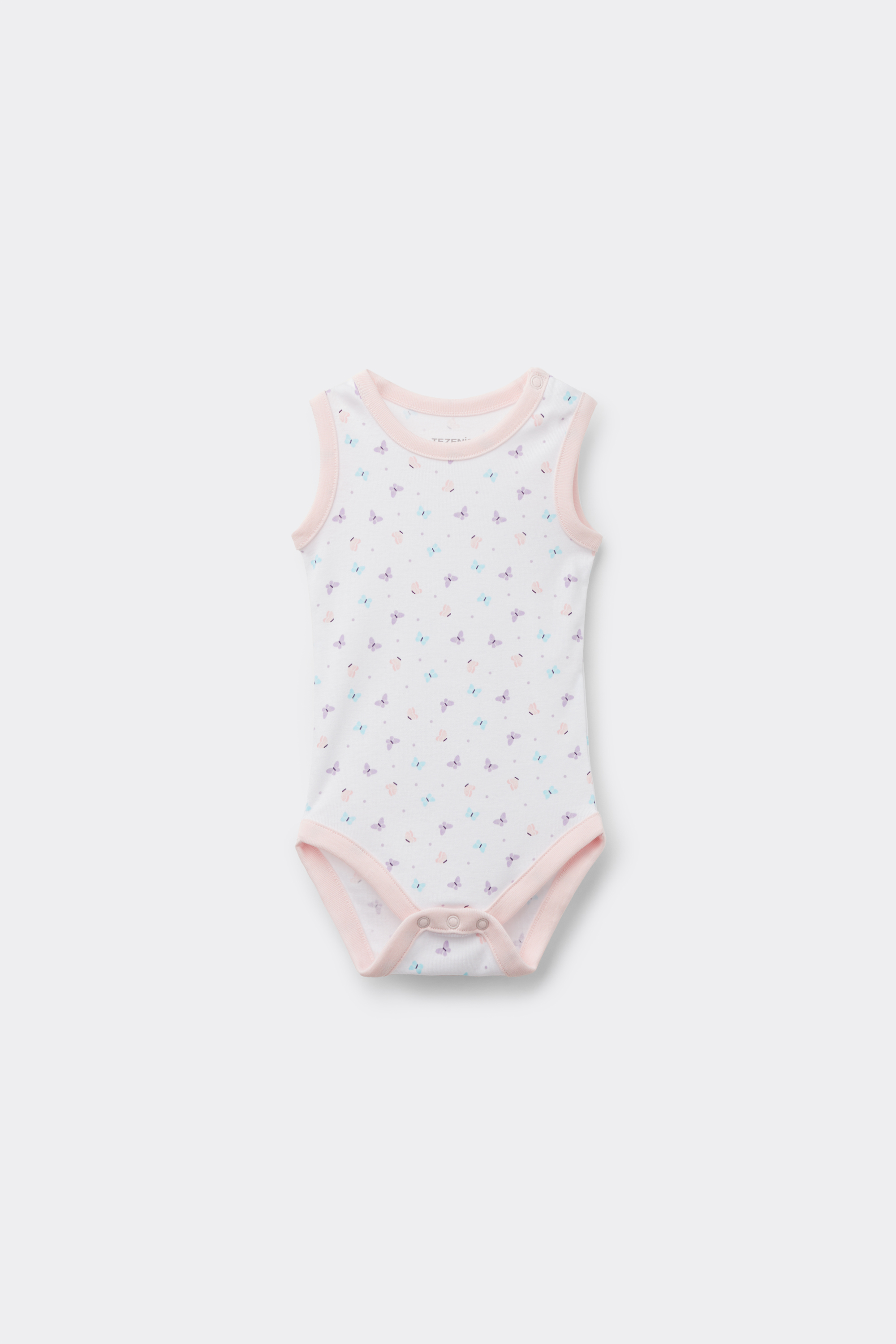 Baby Printed Pure Cotton Bodysuit with Wide Shoulder Straps