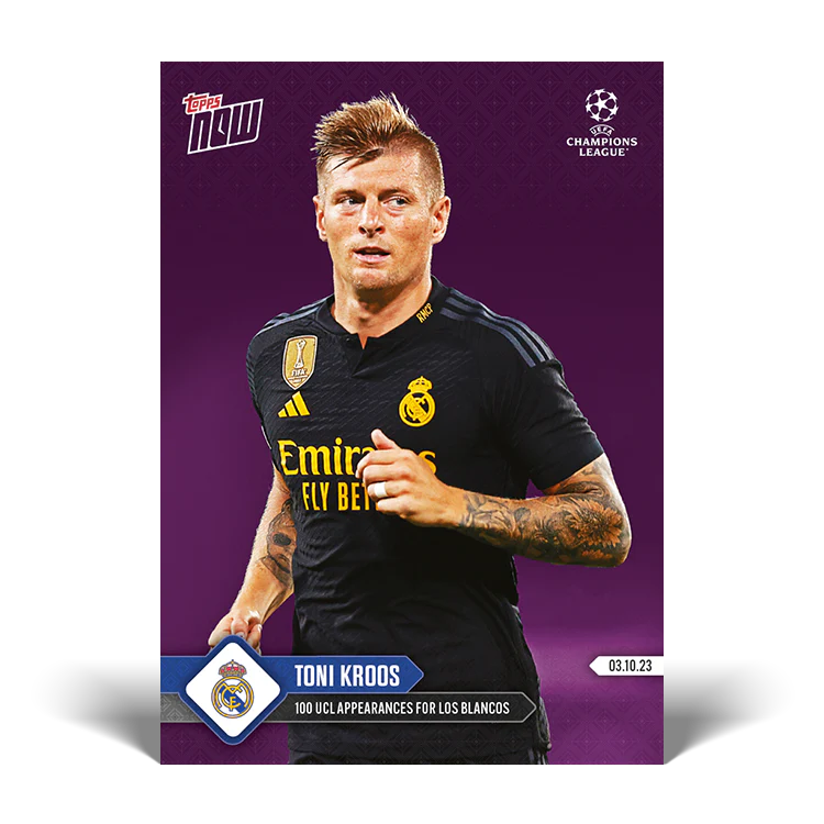 Topps UK - Toni Kroos - 100 UEFA Champions League appearances - UCL TOPPS NOW® Card #29