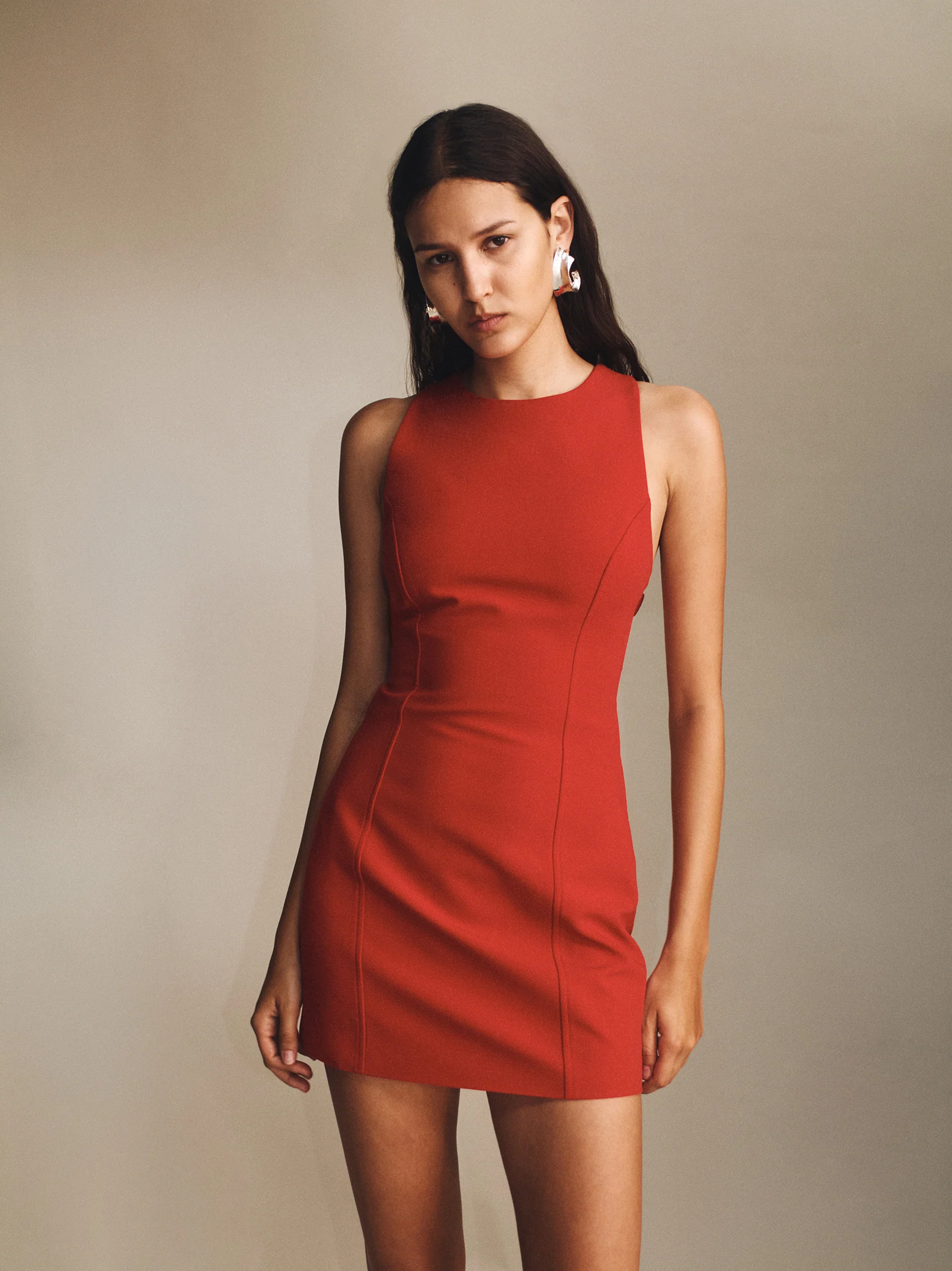 Yoyo Mini Dress Red