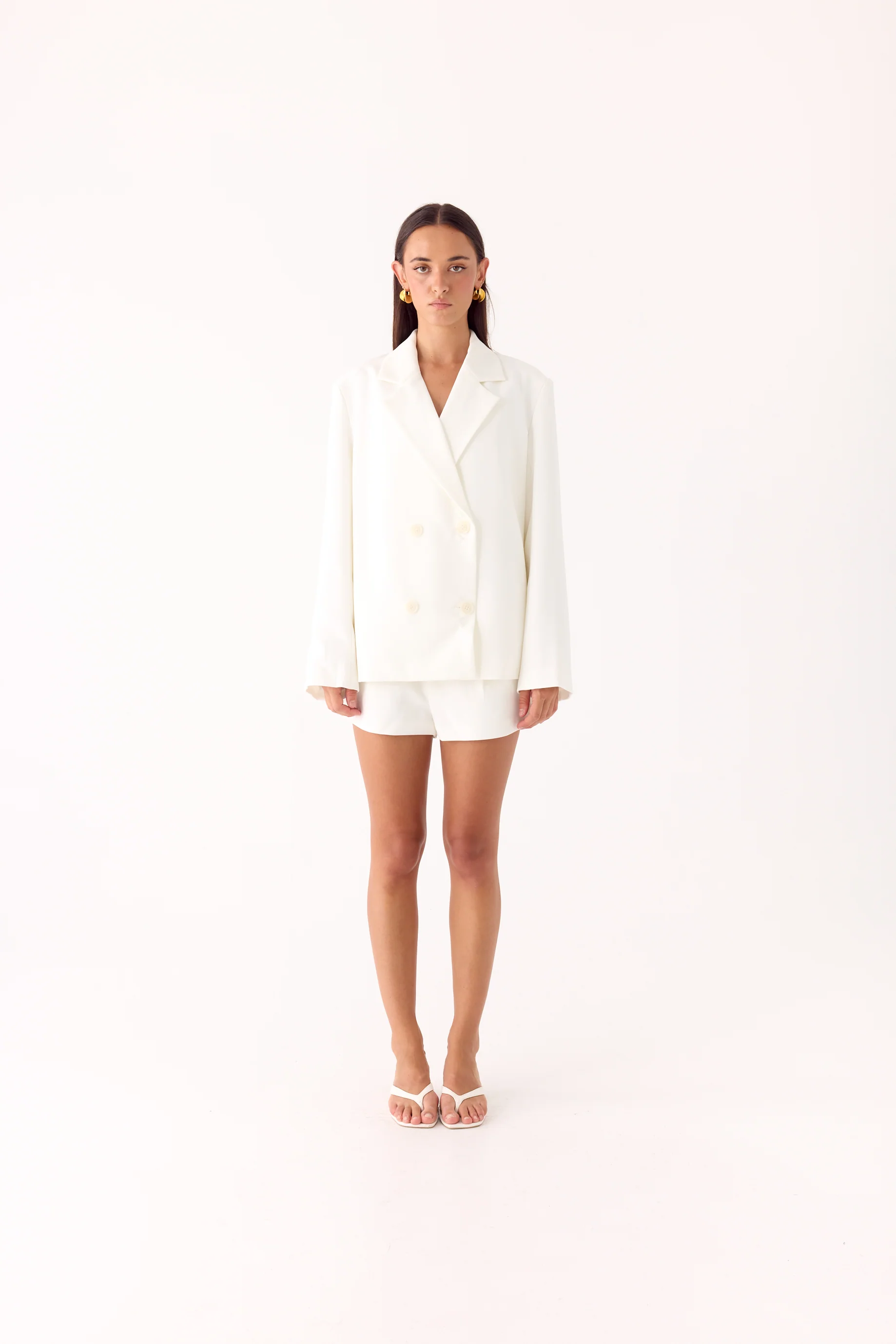 Asher Suiting Blazer - White