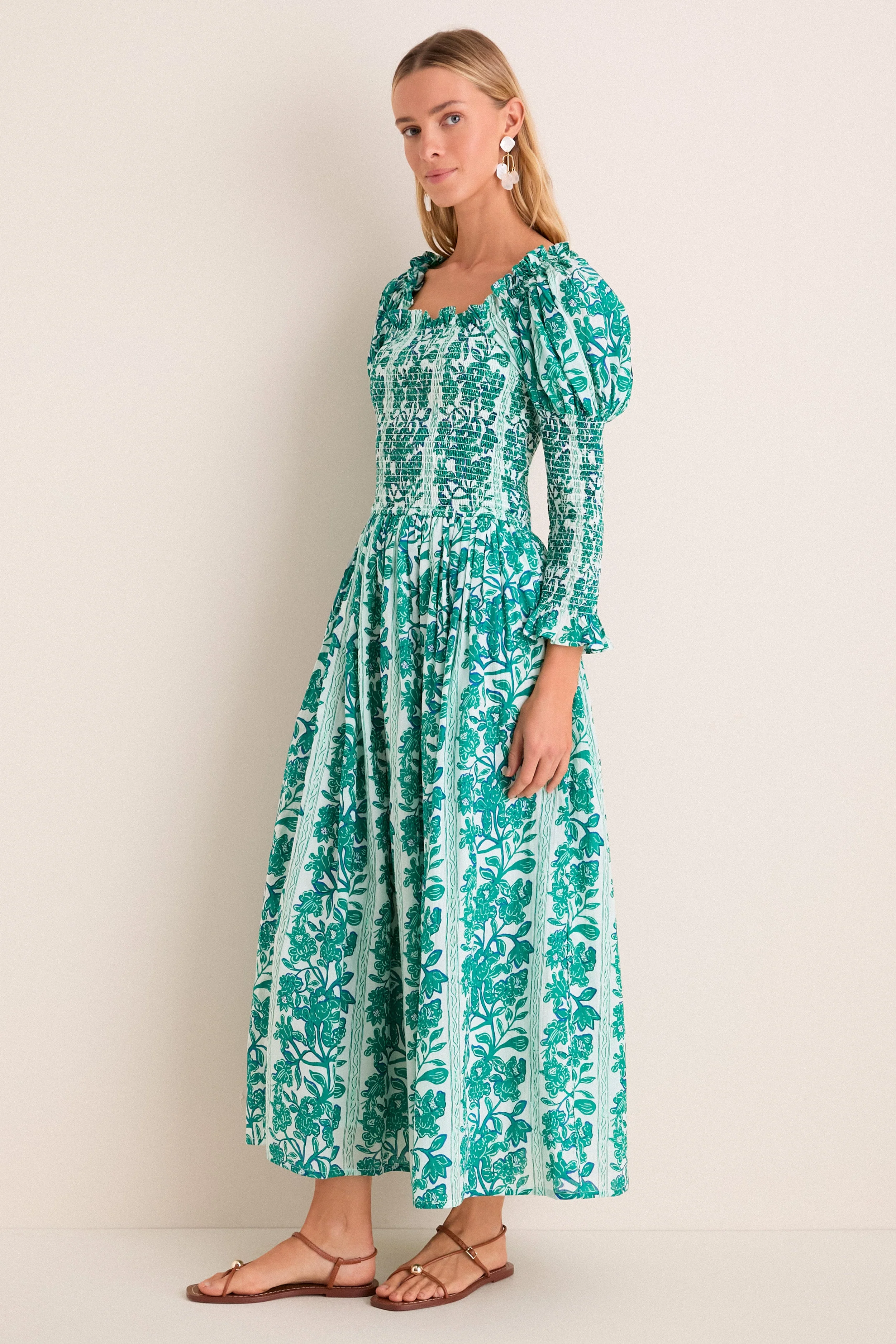 Green Serendipia Jocelyn Maxi Dress