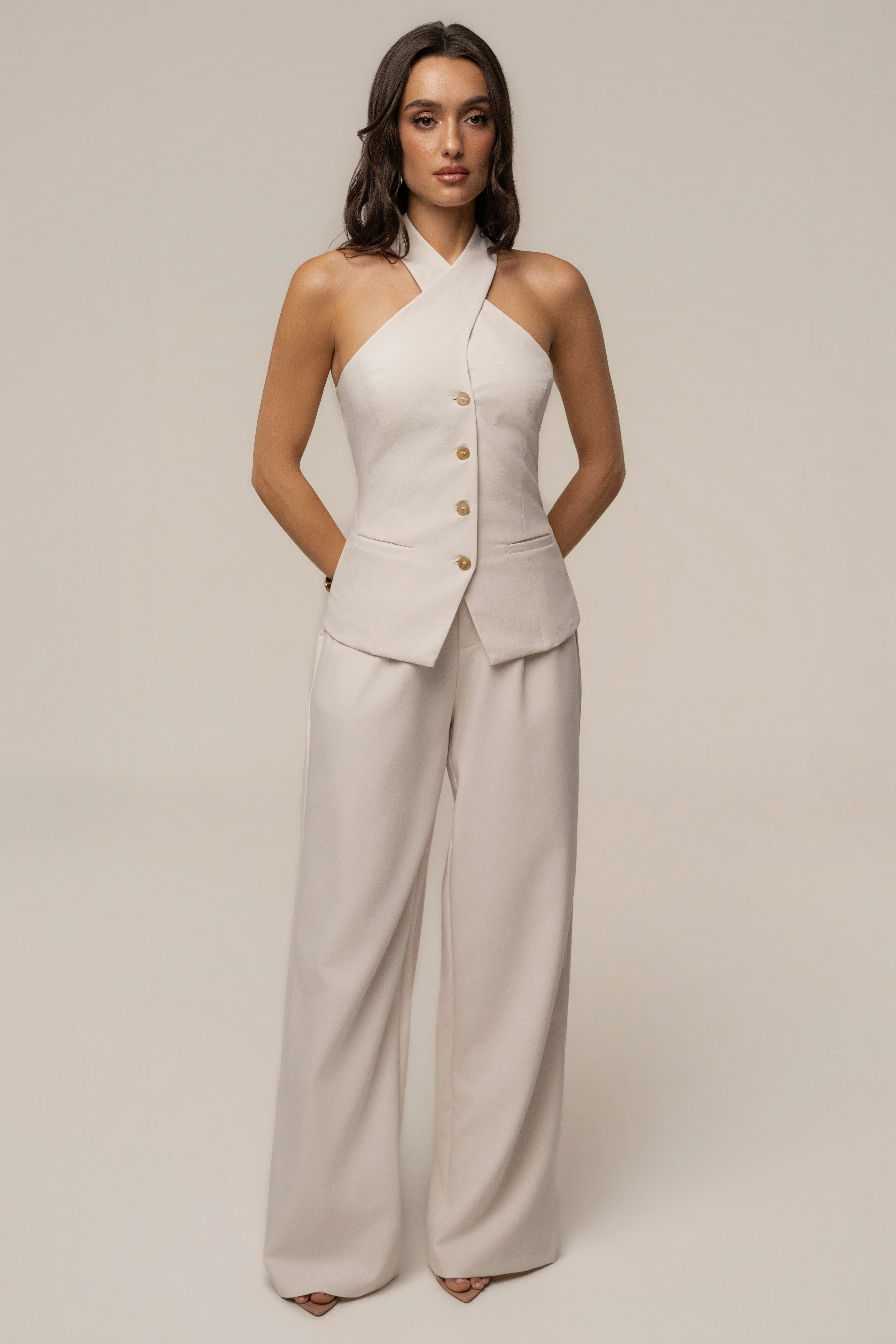 Ivory Always Ready Tailored Trouser