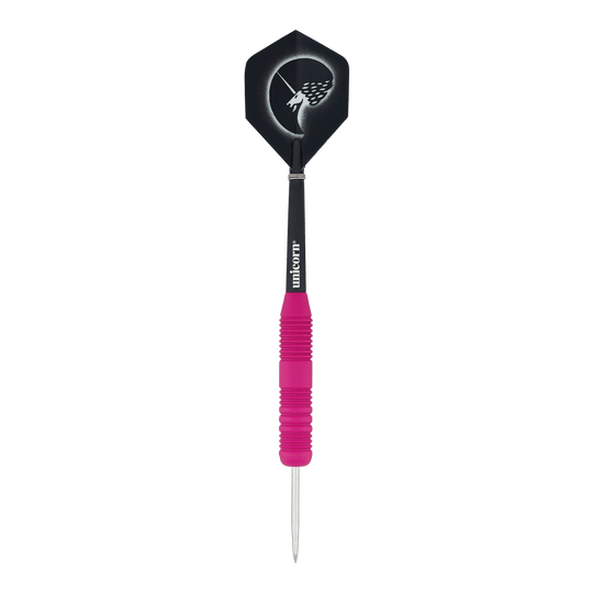 Unicorn Core Plus Rubberized Pink Steel Darts