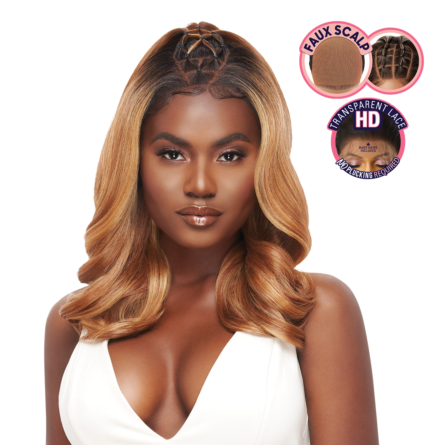 Outre Glueless HD Lace Front Wig Perfect Hairline Fully Hand-Tied 13X4 Lace Wig Ella