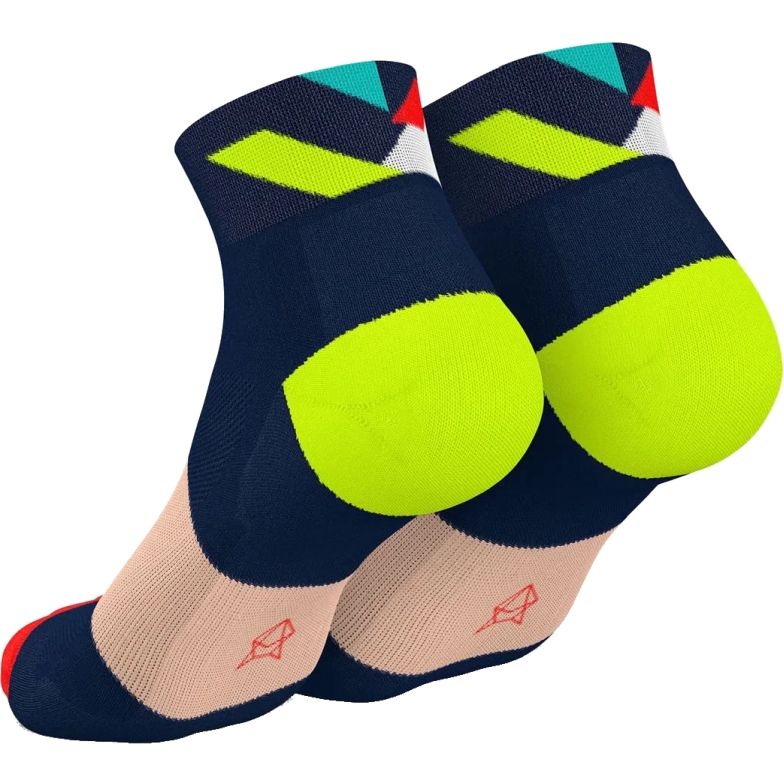 INCYLENCE Ultralight Strikes Short Socks - Navy Blue Inferno