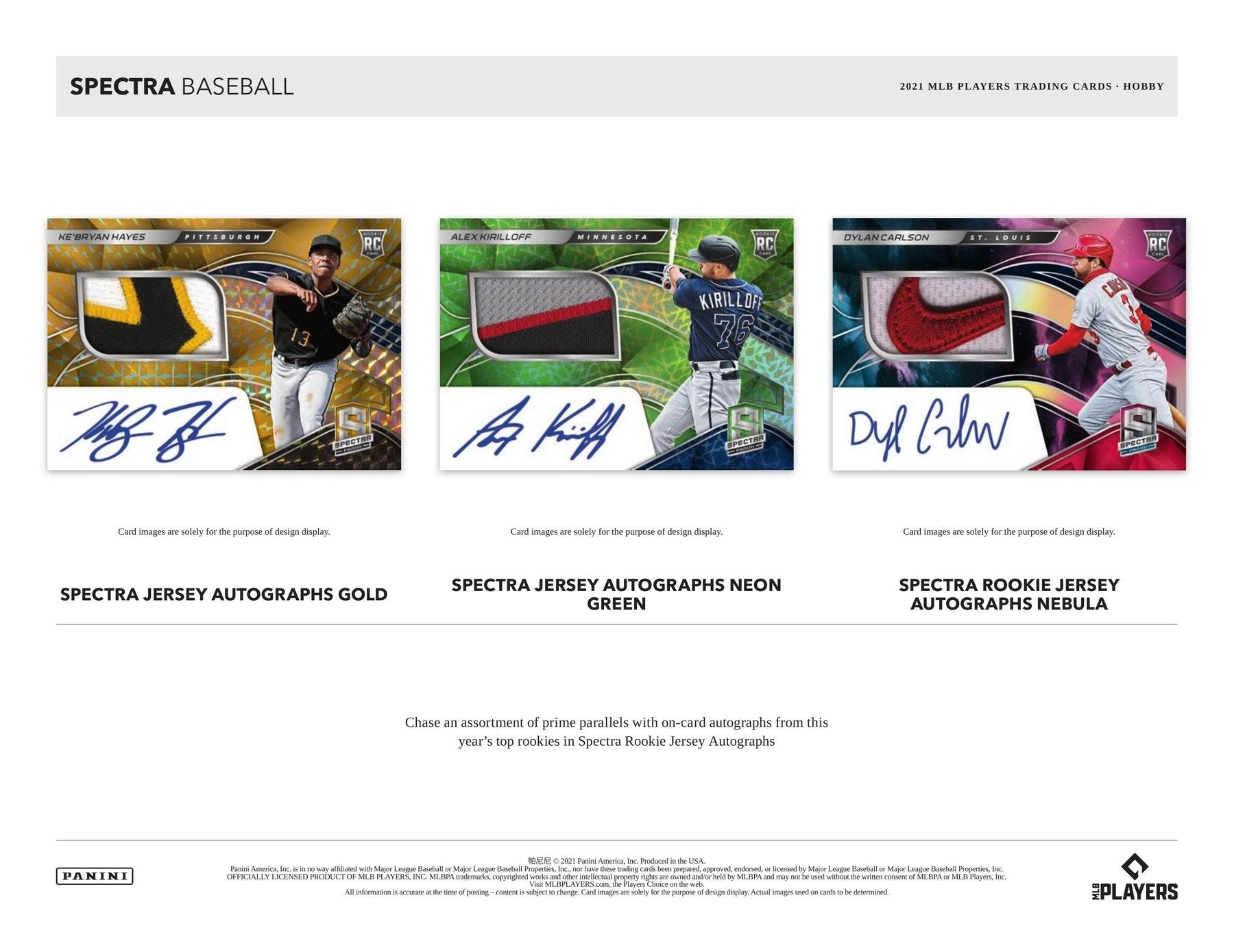 2021 Panini Spectra Baseball Hobby Box