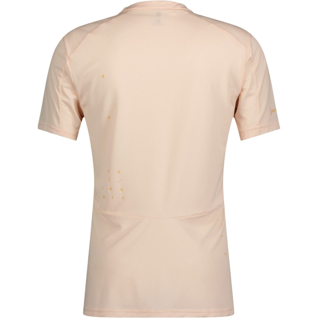 SCOTT Trail Vertic Zip Short Sleeve Tee Women - sugar pink