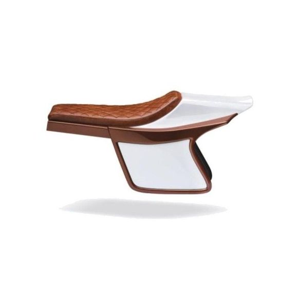 Brazoline comfort saddle Cafe RACER Flat Track 14.1 Universal - BrownRef: SCR14.1
