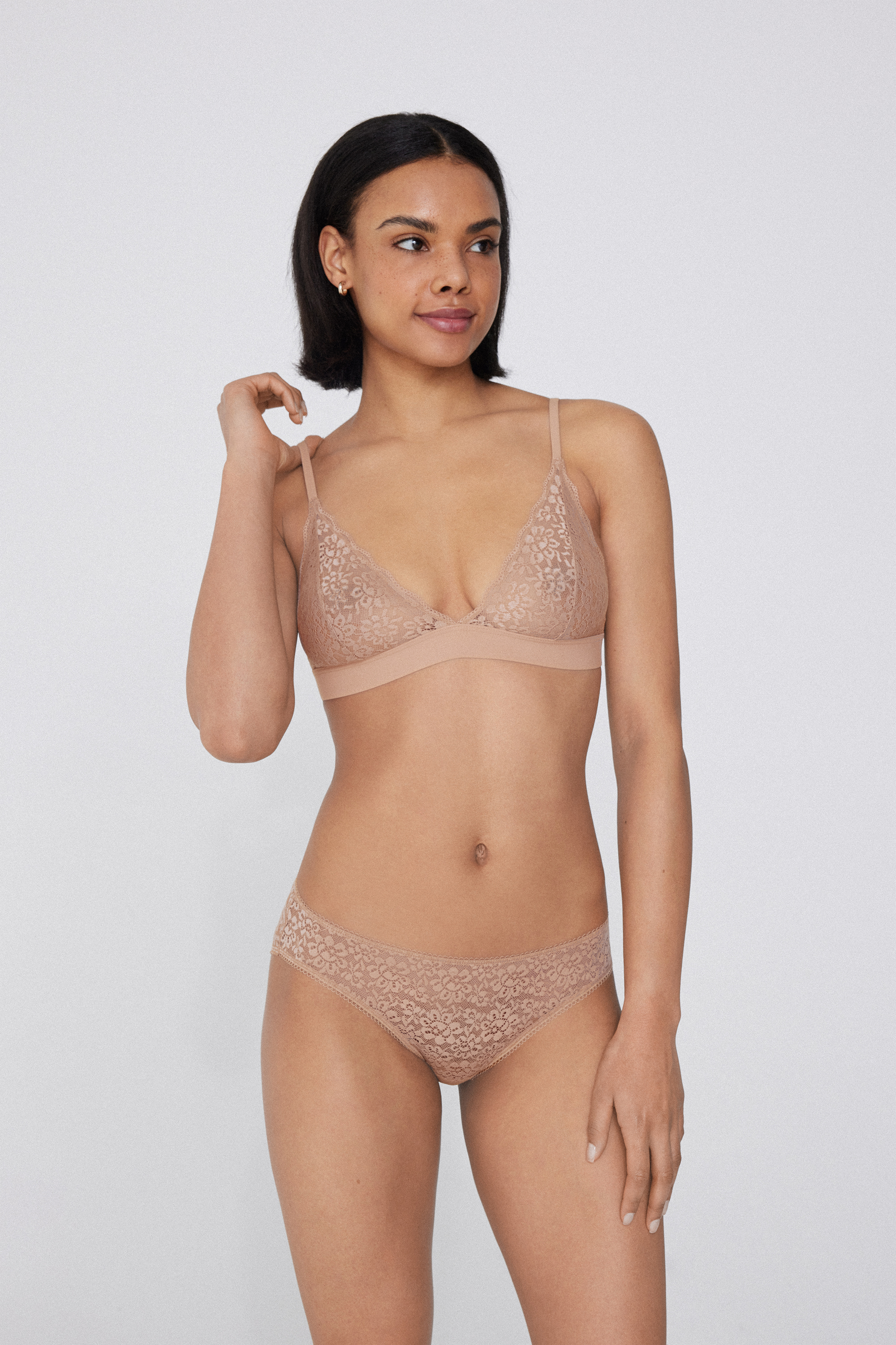 Lisbon Recycled Lace Triangle Bra
