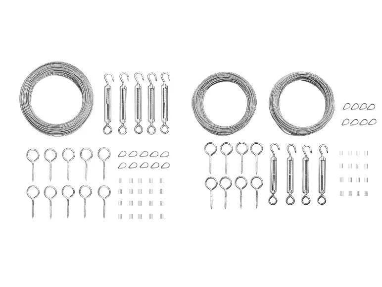 Set de câble métallique pour treillis