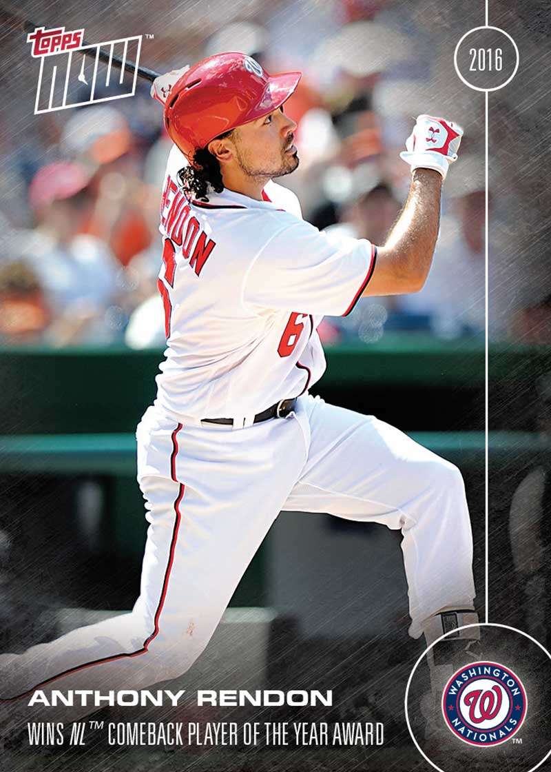 Anthony Rendon - 11/30/16 TOPPS NOW® Card OS-34 - Print Run: 283