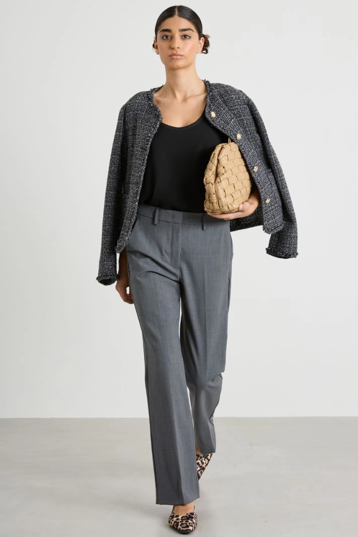 Georgette top - BLACK