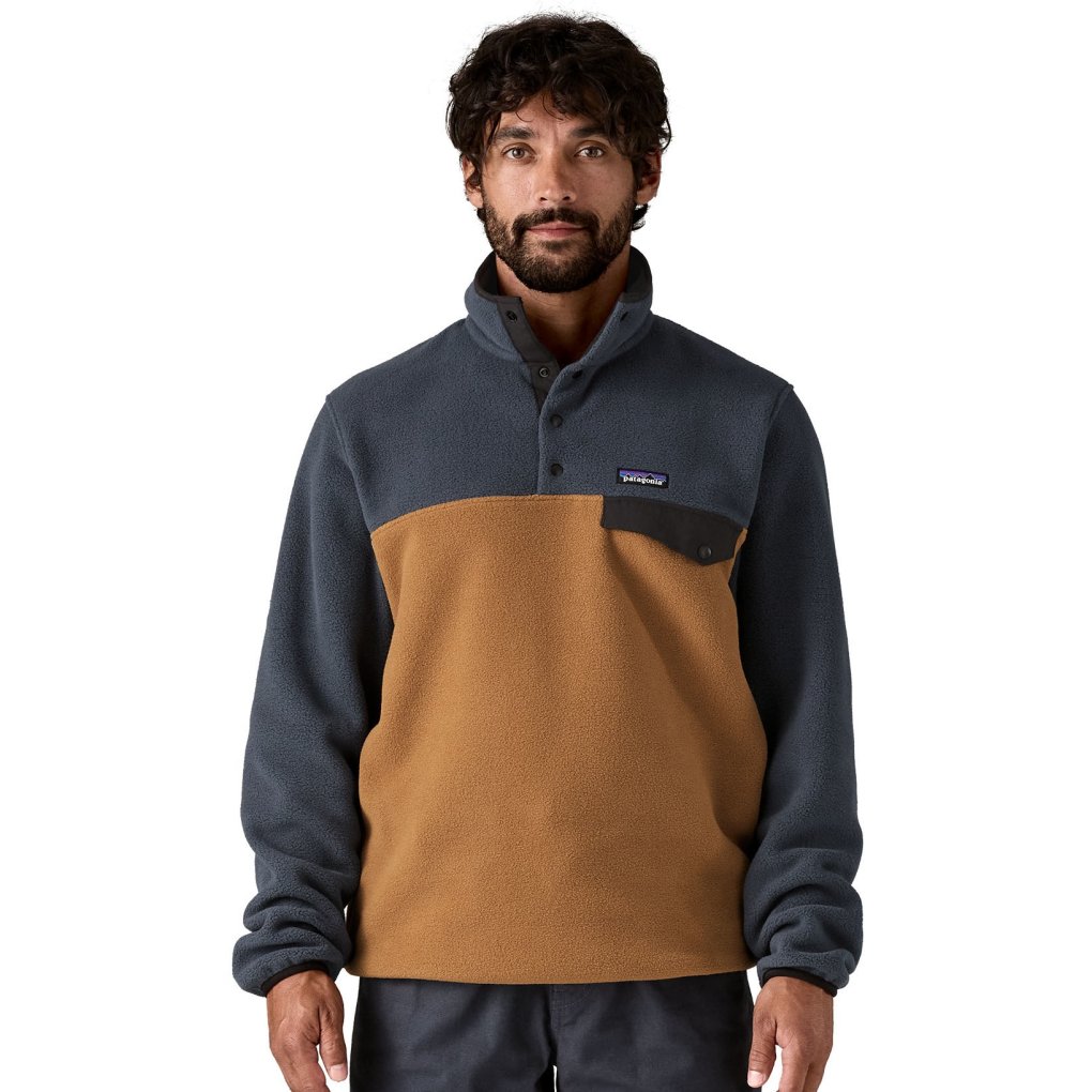 Patagonia Lightweight Synchilla Snap-T Fleece Pullover Men - Kaleido: Black