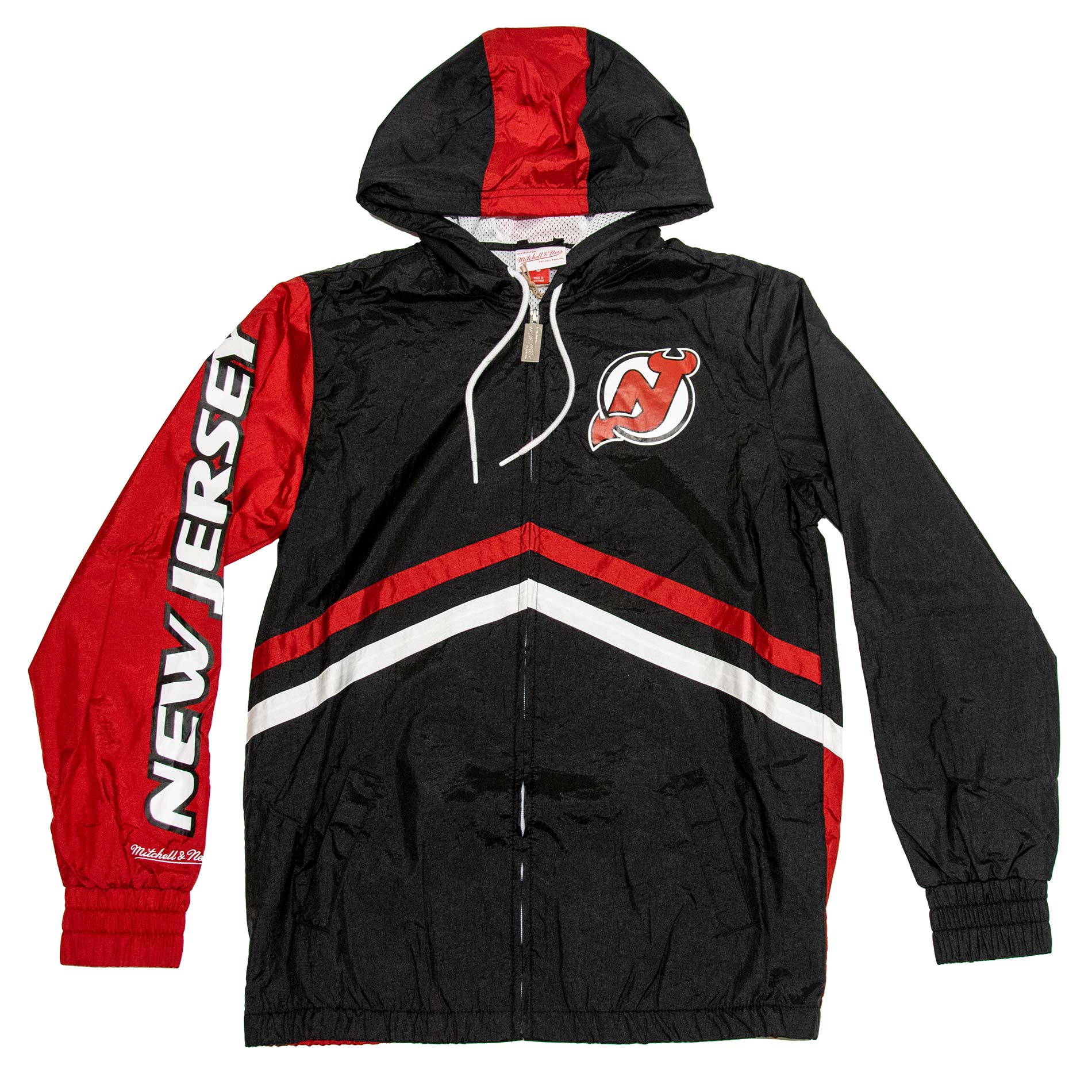 New Jersey Devils Undeniable Mitchell & Ness NHL Windbreaker Jacket