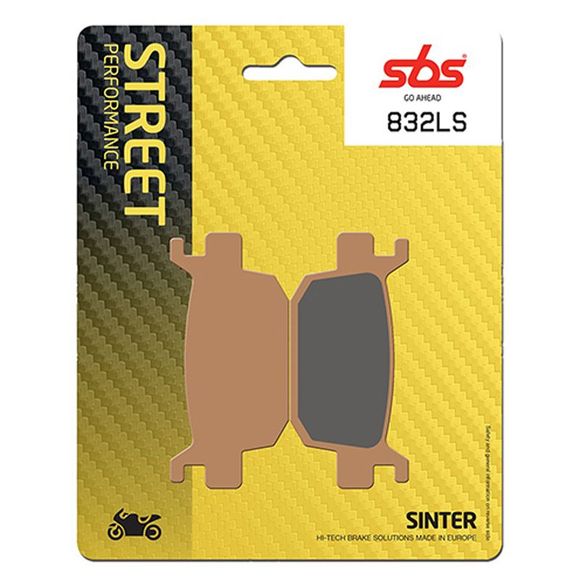 SBS 832LS sintered metal rear brake padsRef: SBS832LS / 832040
