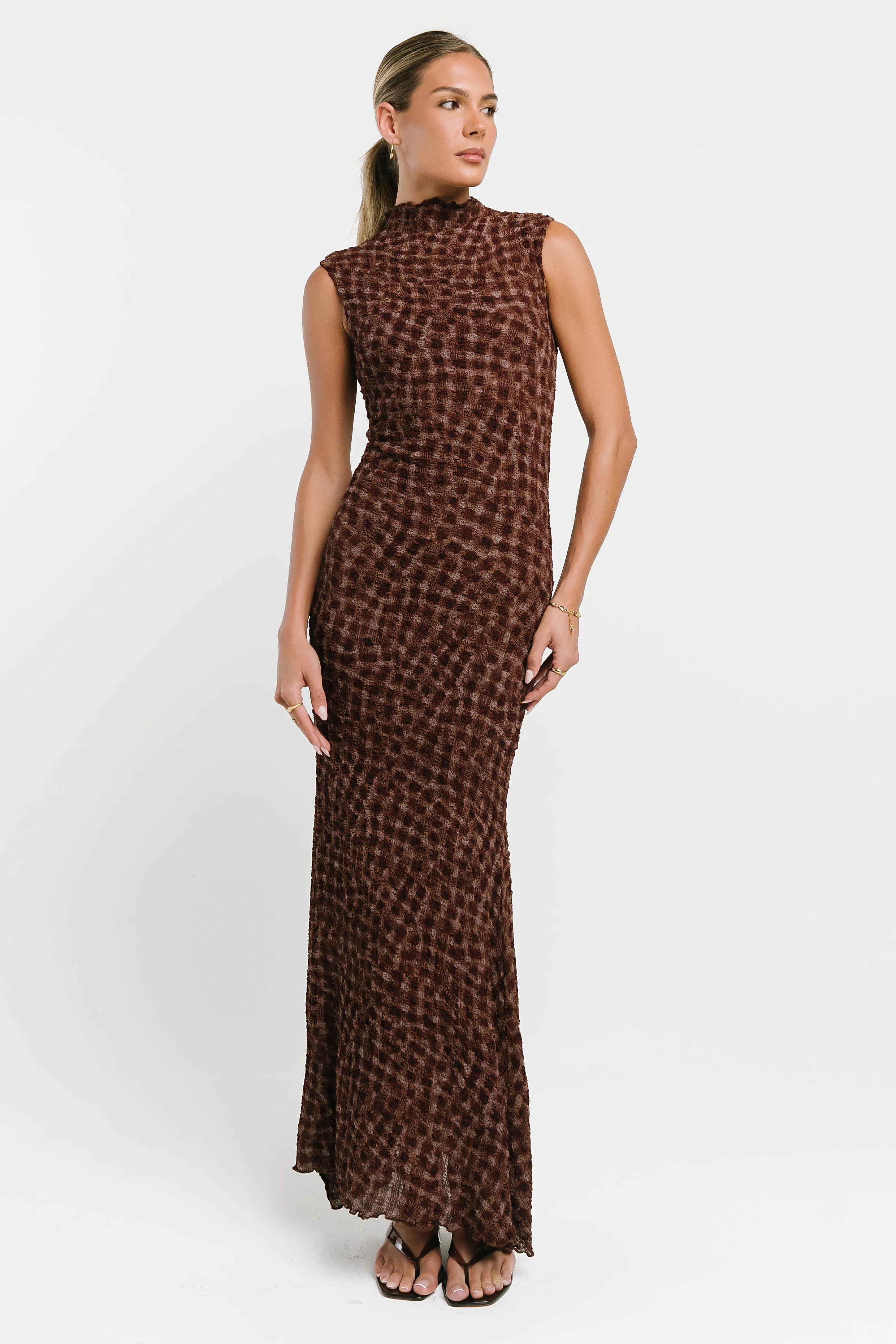 Ariel Textured Maxi Dress