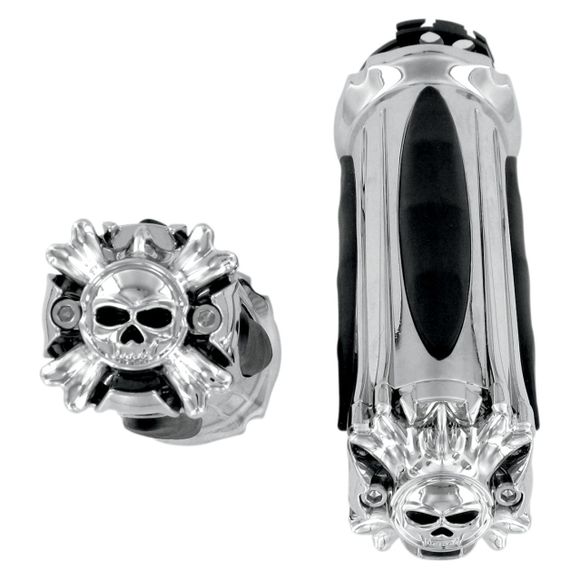 Kuryakyn Zombie Chrome handlebar handlesRef: KYK0018 / 6300605