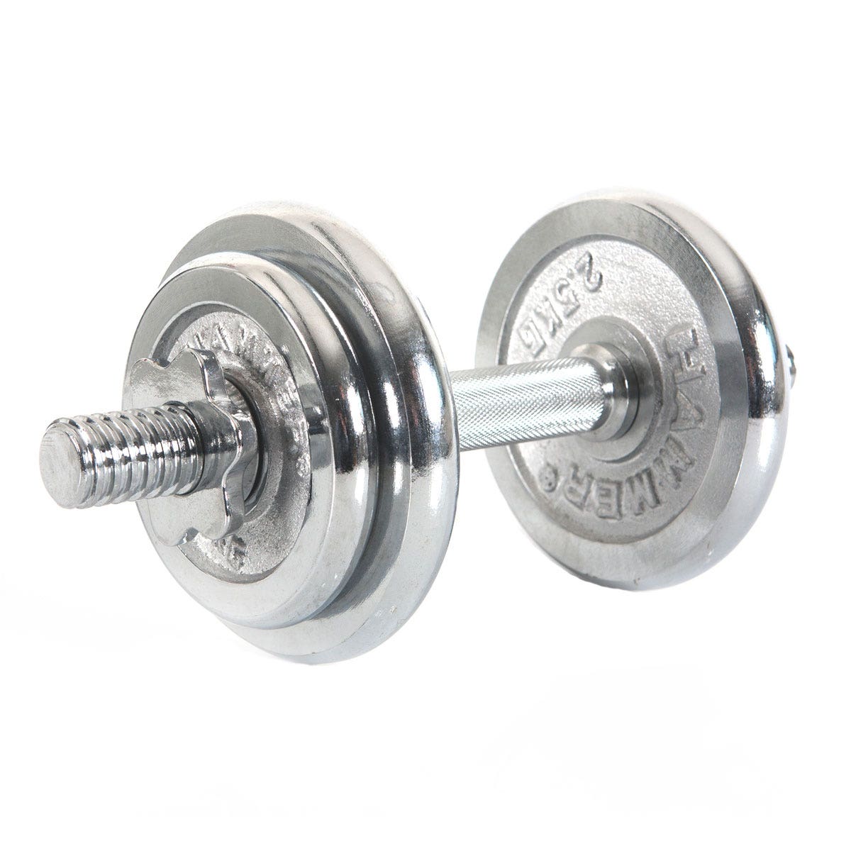 Dumbbell set 10 kg, chrome