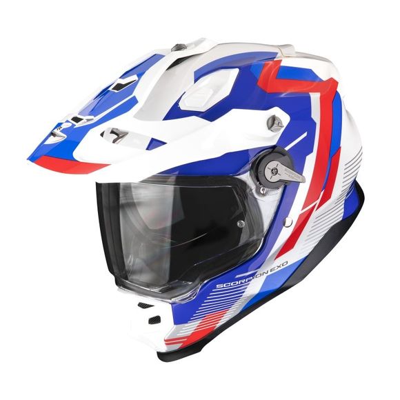 Scorpion Exo ADF-9000 AIR Full-Face Helmet - PATROL - White / BlueRef: SC1280