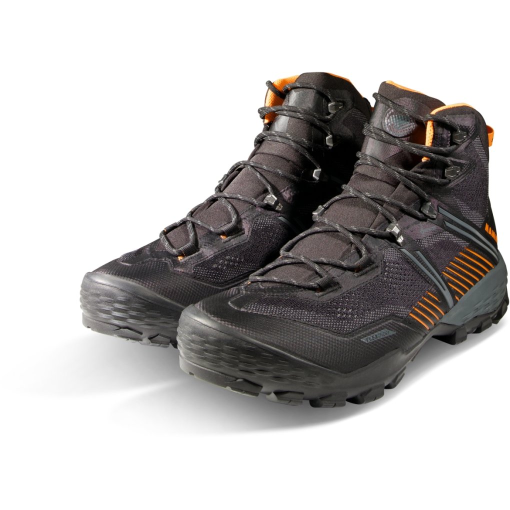 Mammut Ducan II High GTX Shoes Men - black-dark tangerine