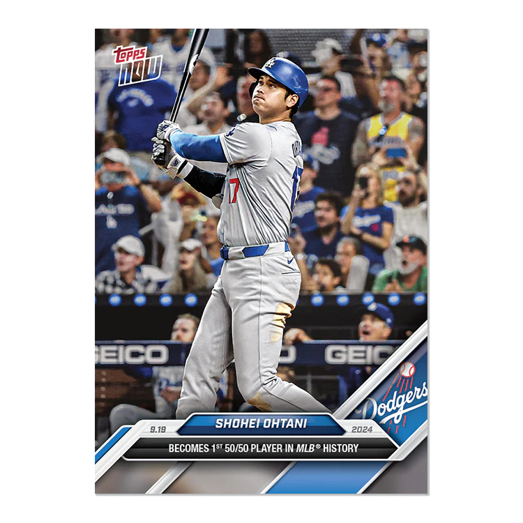 Shohei Ohtani 50/50 - 2024 MLB TOPPS NOW® Card 722 - LOOK FOR AUTOS