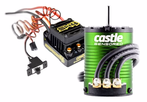 Castle Sidewinder 4 Waterproof Sensorless ESC, w/ 1406-4600kv Sensored Motor CSE010016401, CSE010-0164-01