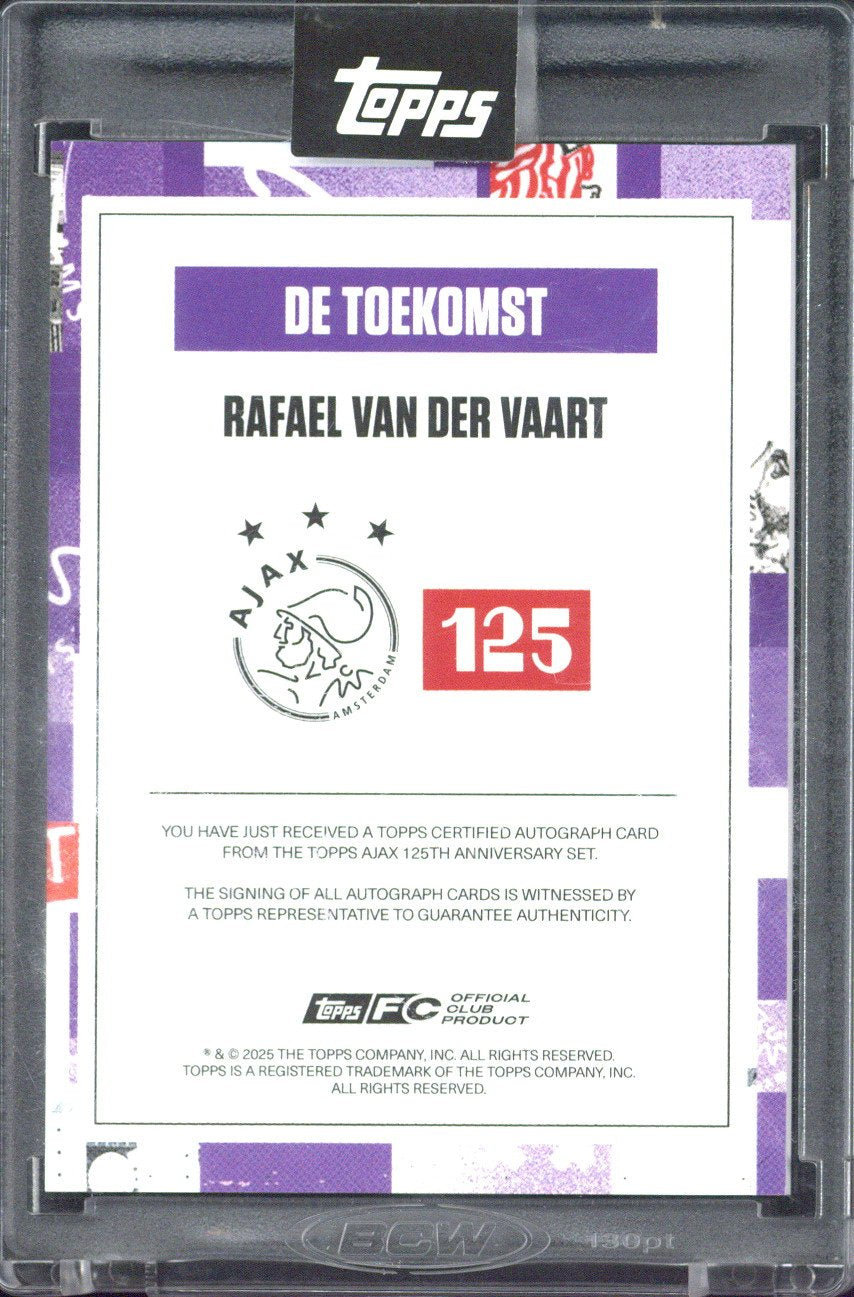 2025 Topps Ajax 125 Years Rafael van der Vaart Autograph /25