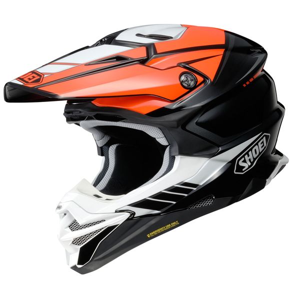 Casque cross Shoei VFX-WR - JAMMER 2023 - Noir / OrangeRef : SI0535