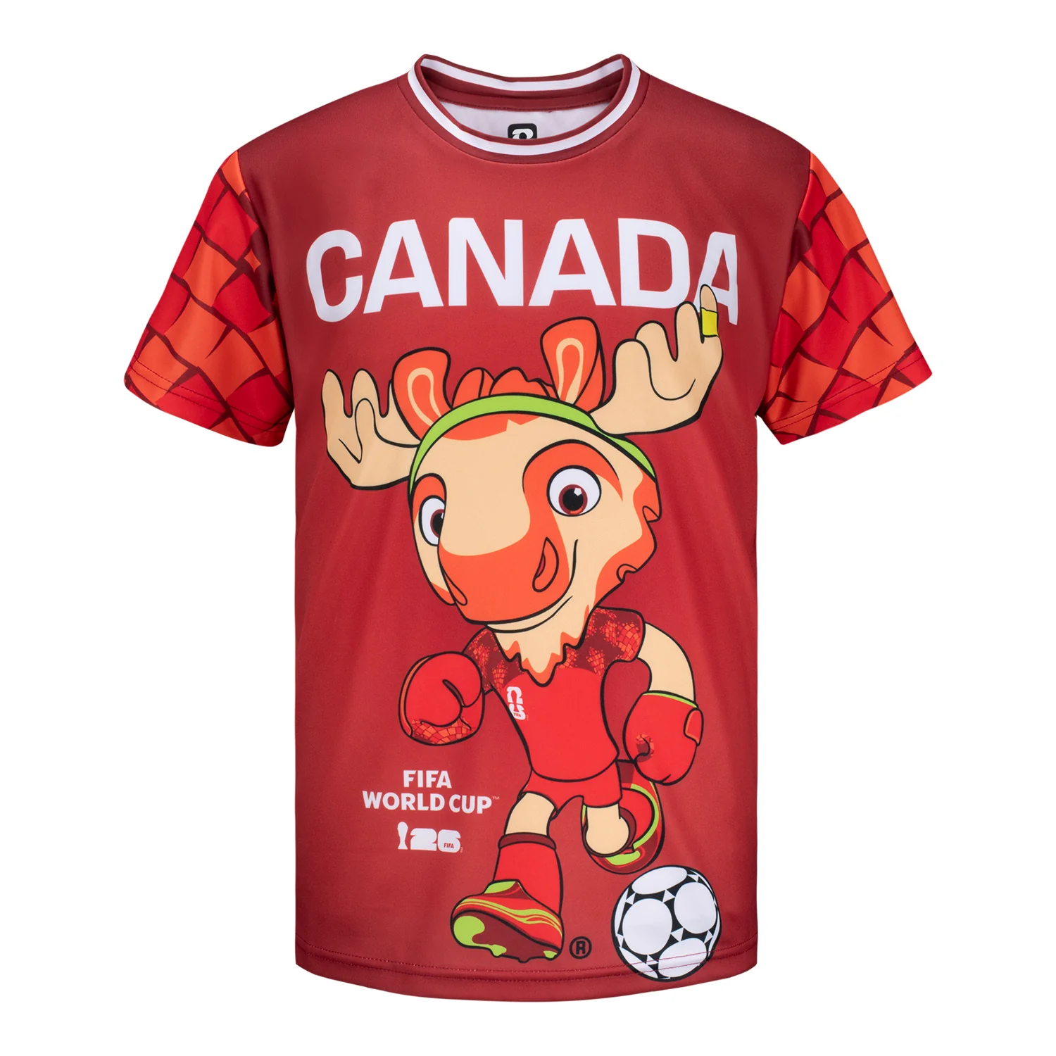 2026 Soccer Fan Collection Canada Maple Mascot T-Shirt - Youth